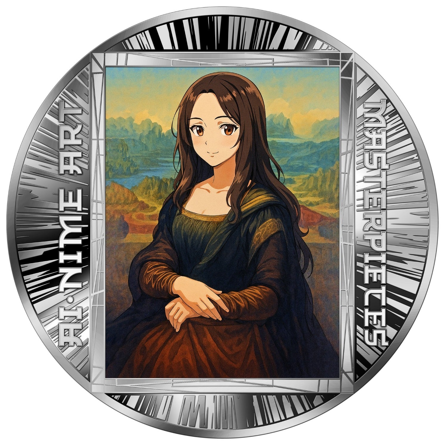 Mona Lisa - AI•NIME Art series 1/2 oz
