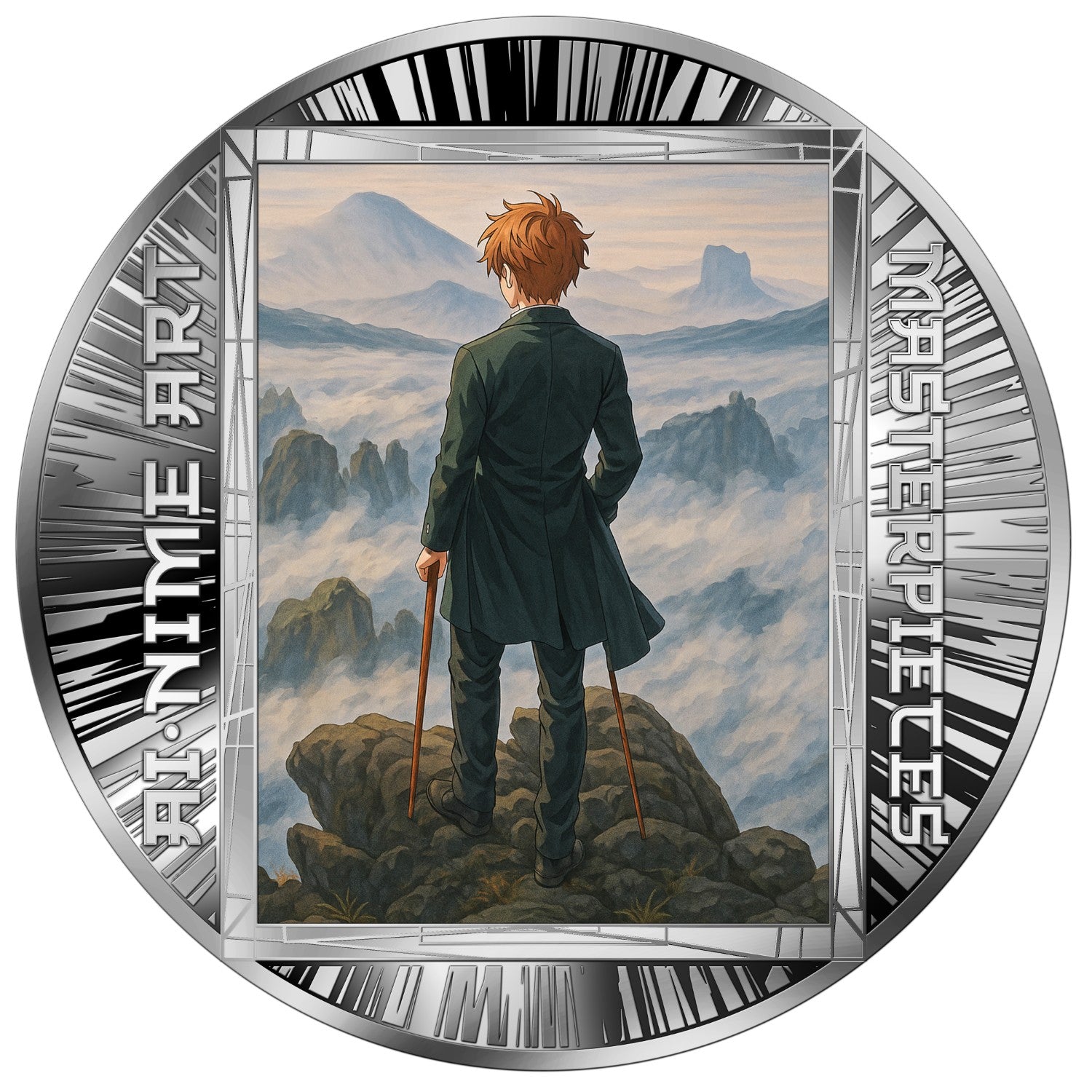 Wanderer Above the Sea of ​​Fog – AI•NIME Art series 1/2 oz