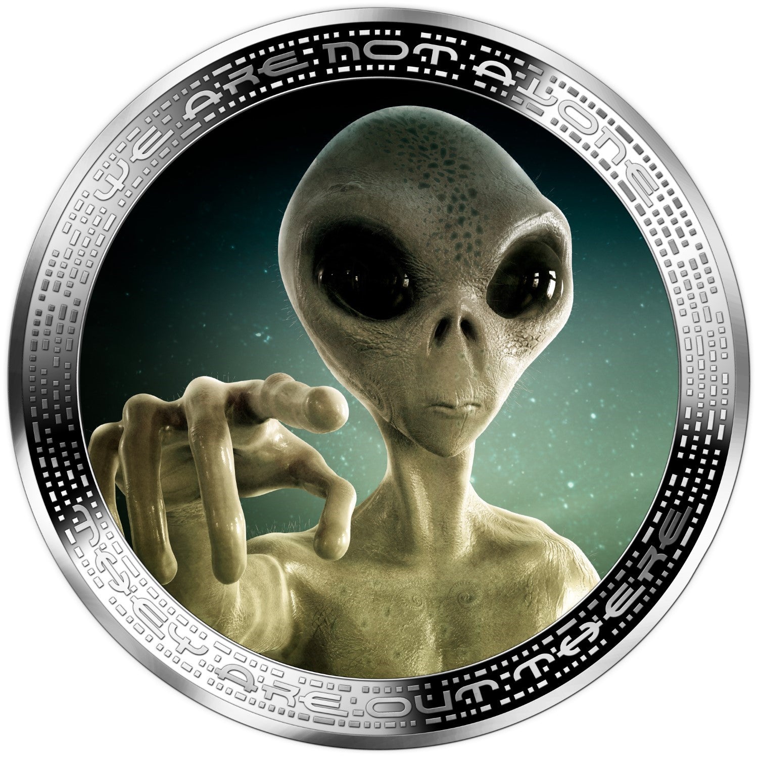 Alien Face – Alien & UFO series 2 oz