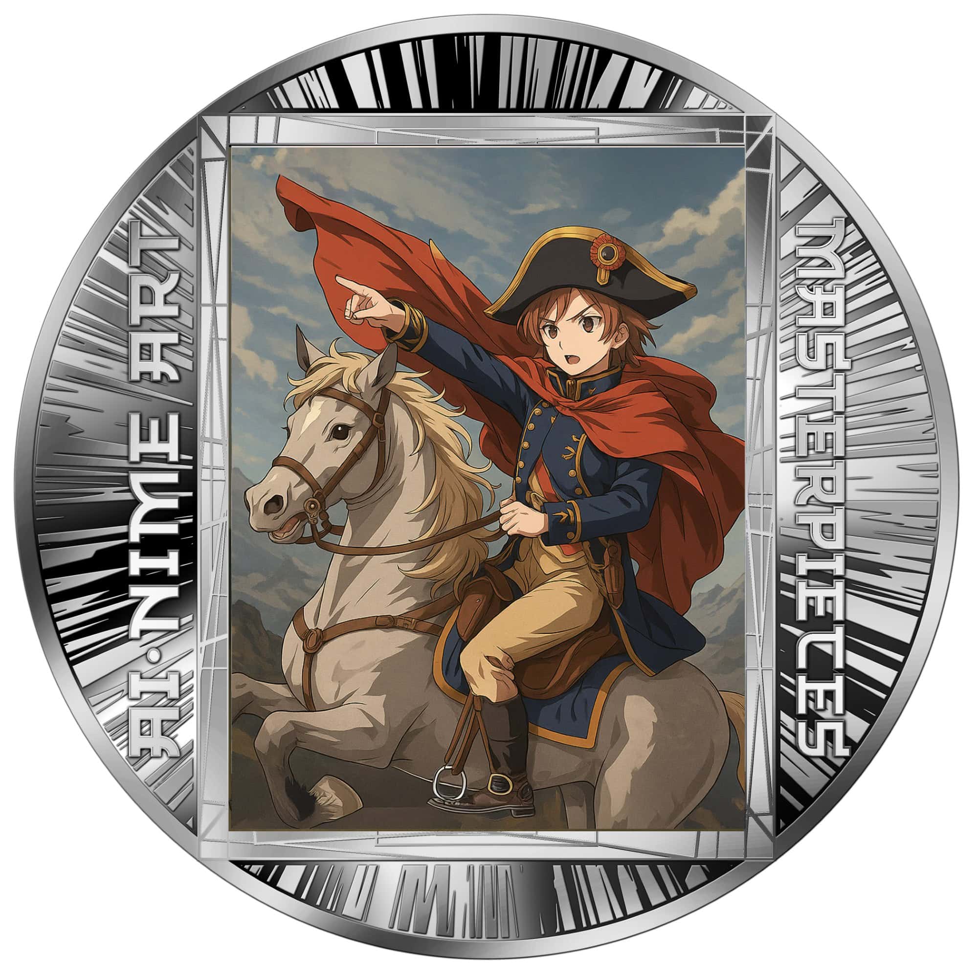 Cameroon – AI•NIME Art -  Napoleon Crossing the Alps