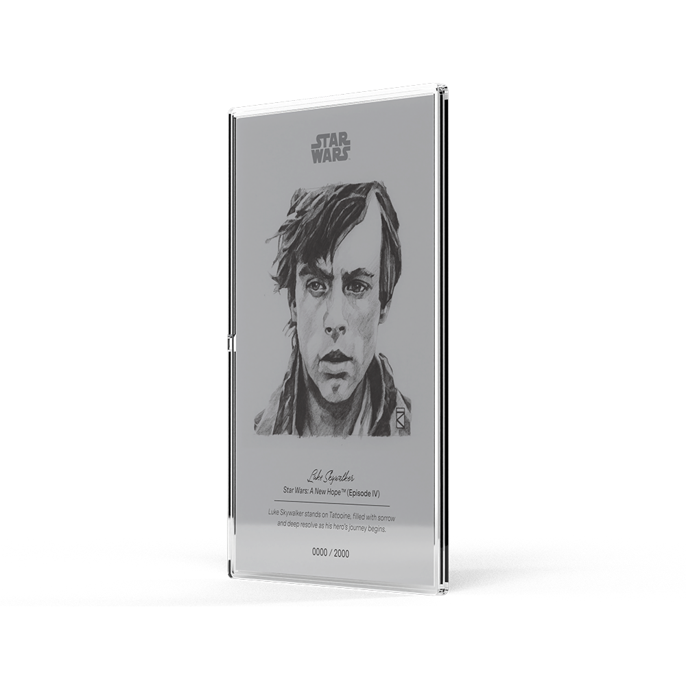 Niue - STAR WARS - SKETCH SERIES - Luke Skywalker Foil