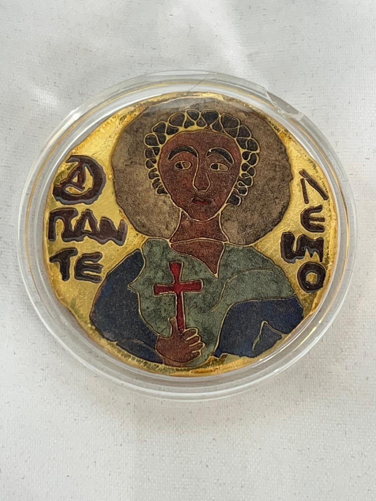 Roundel of Saint Panteleimon Gilded - 1 oz