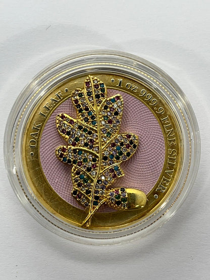 Oak Leaf Bejeweled (Pink) - 1 oz
