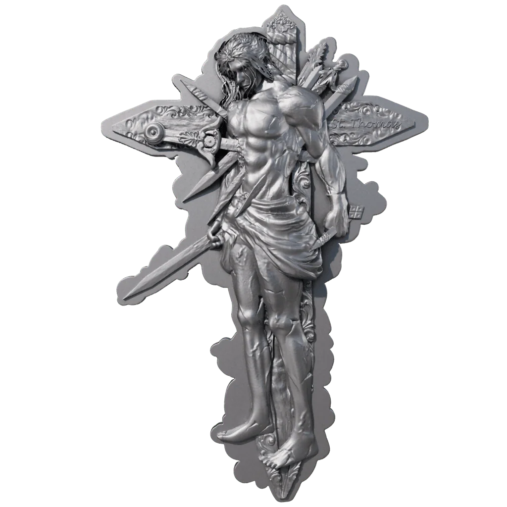 Cameroon - Saint Thomas 12 Apostle Series ANTIQUED - 2 oz