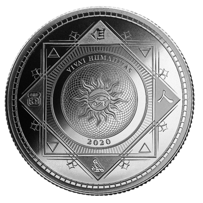 2020 - 1 oz - Tokelau Silver Vivat Humanitas Coin (In Capsule)