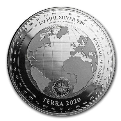 2020 - 1 oz - Tokelau Silver Terra Coin (In Capsule)