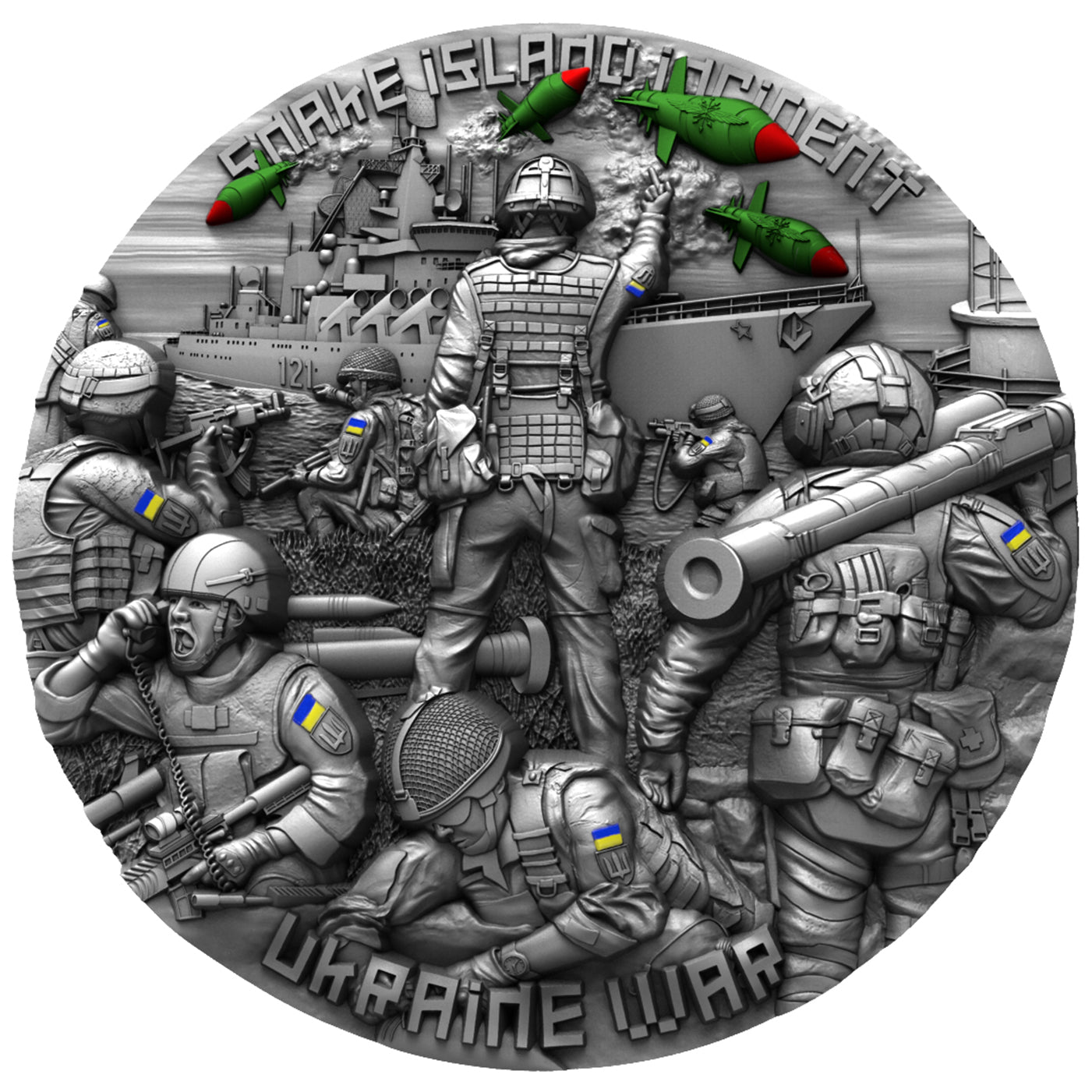 Cameroon - Snake Island Incident Ukraine War 2 oz