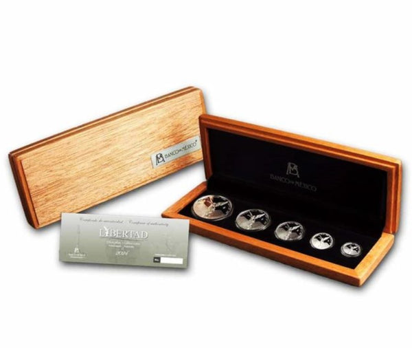 Mexico - Libertad Proof 5 Coin Set (w/ Box and COA) - 1.9 oz