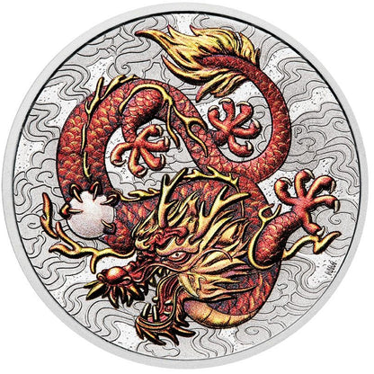 Chinese Myths: Silver Dragon 2021 - 1 oz