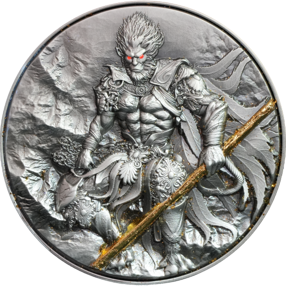 Cameroon - Monkey King Wukong Bi-Metal - 2 oz silver & 11,5 oz Copper