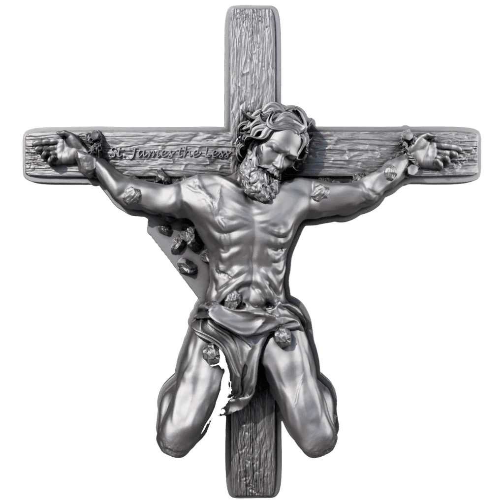 Cameroon - Saint James the Less 12 Apostle Series ANTIQUED - 2 oz