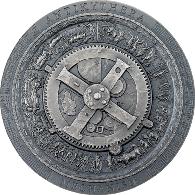 Cook Islands - Antikythera Mechanism Antiqued – Archeology & Symbolism - 3 oz