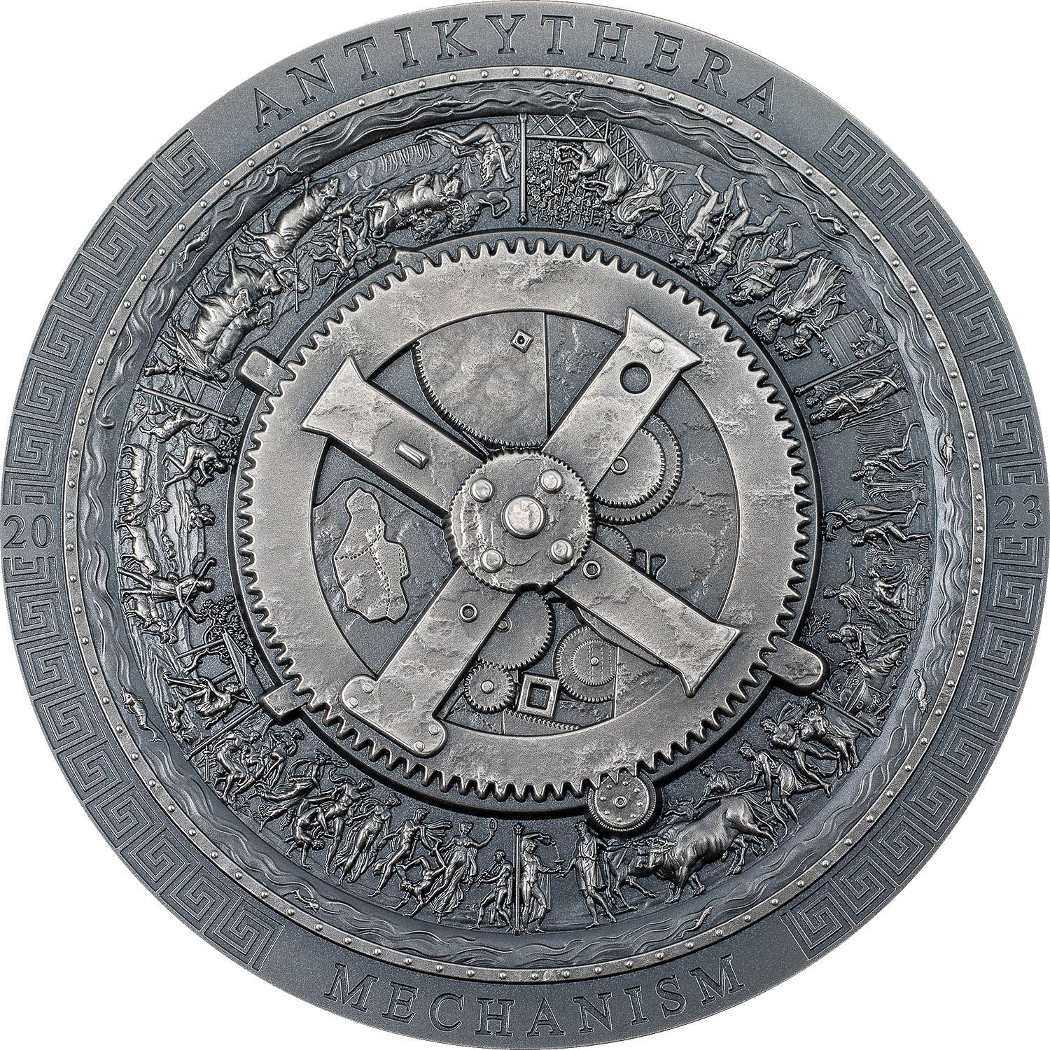 Cook Islands - Antikythera Mechanism Antiqued – Archeology & Symbolism - 3 oz