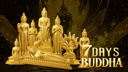 Chad -  7 Days Buddha SET in 8x 1 oz silver