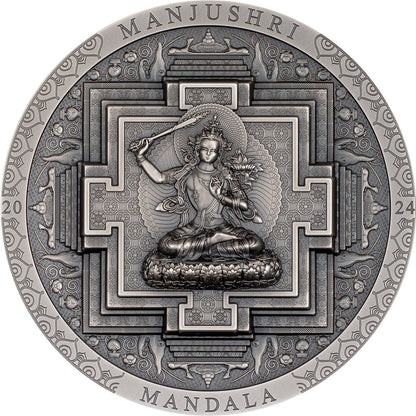 Mongolia - Archeology & Symbolism - Manjushri Mandala Antiqued
