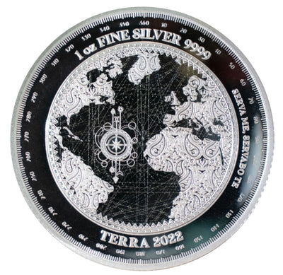 2022 - 1 oz - Tokelau Silver Terra Coin (In Capsule)