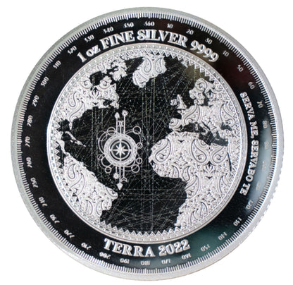 2022 - 1 oz - Tokelau Silver Terra Coin (In Capsule)