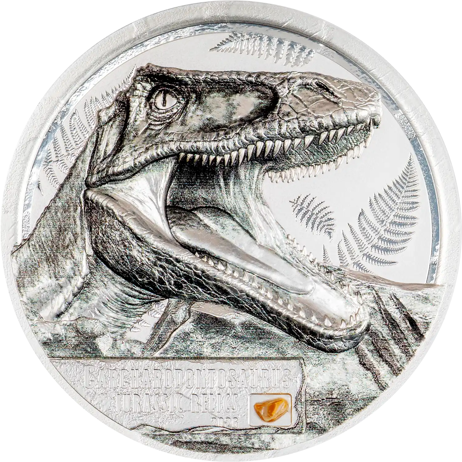 Cook Islands - Jurassic Relics – Carcharodontosaurus- 1 oz