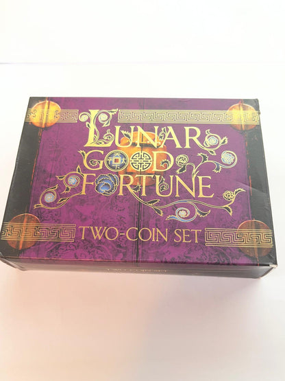 Tuvalu - Good Fortune - Lunar Pig 2 coin set - 2 oz