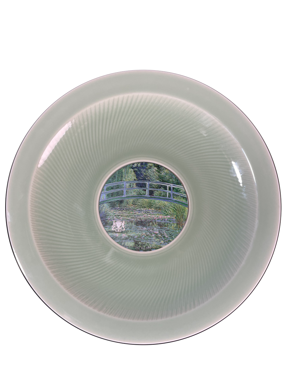 Chad -  Water Lily Pond 1889 By Claude Monet Celadon Porcelain - 2 oz