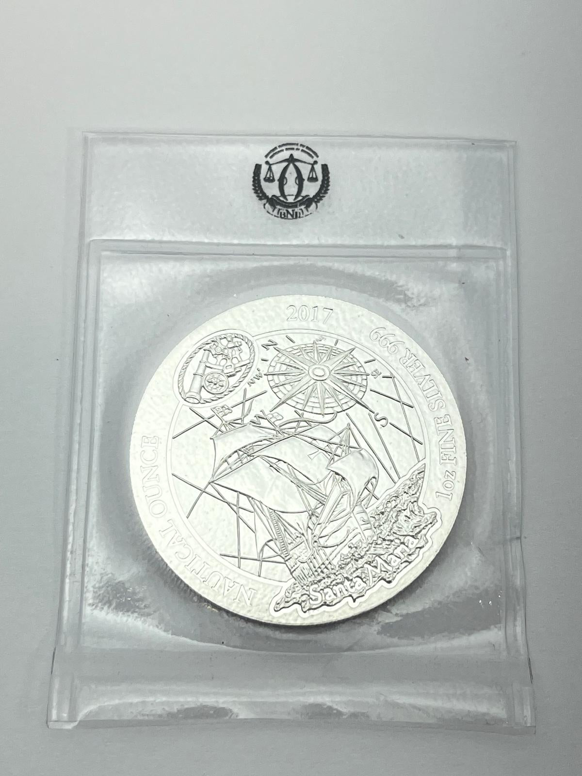 50 Amafranga Serie – Nautical Ounce Komplett Samling 2017–2024 – 9 x 1 oz Silver