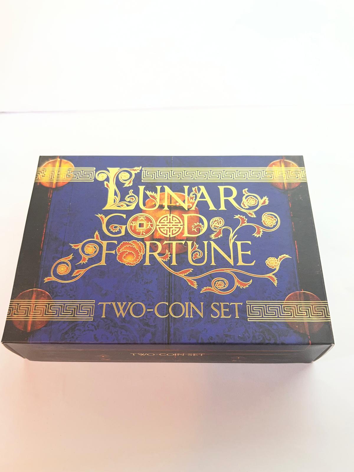 Tuvalu - Good Fortune - Lunar Goat 2 coin set - 2 oz