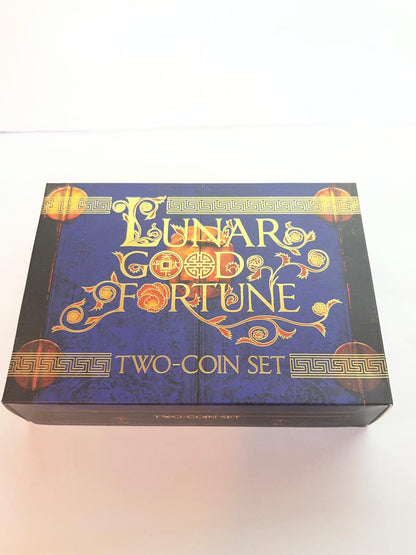 Tuvalu - Good Fortune - Lunar Goat 2 coin set - 2 oz