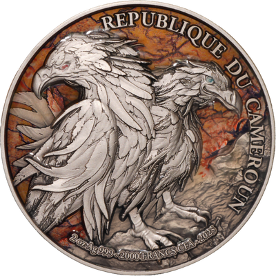 Cameroon - Double Headed Eagle Bi-Metal - 2 oz