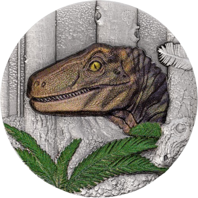 Liberia - Velociraptor UHR Antiqued – Jurassic Life series