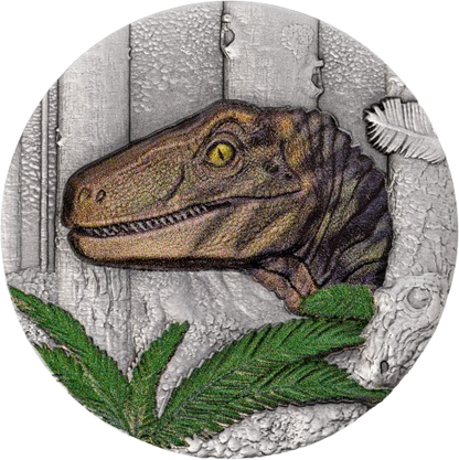 Liberia - Velociraptor UHR Antiqued – Jurassic Life series