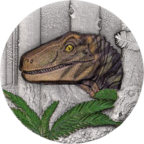 Liberia - Velociraptor UHR Antiqued – Jurassic Life series