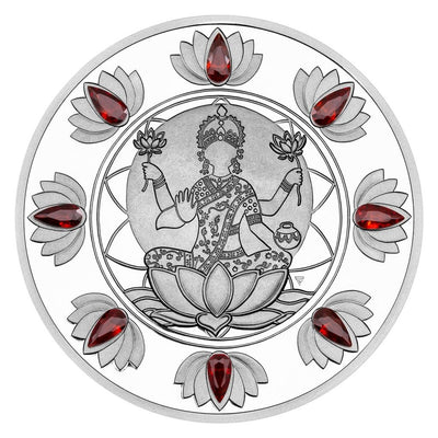 Niue - Crystal Coin - Happy Diwali Proof Silver Coin - 1 oz