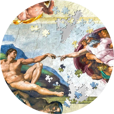 Palau - CREATION OF ADAM - Micropuzzle Treasures Special Edition - 5 oz