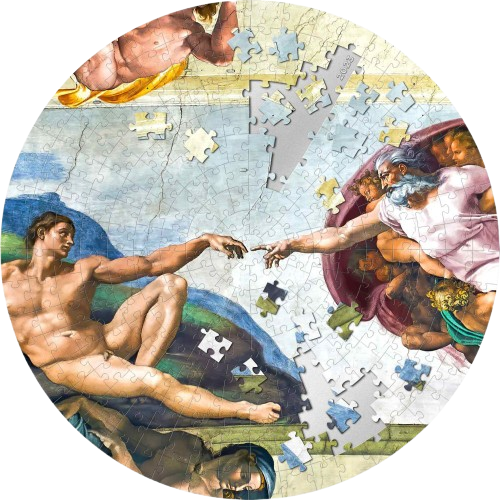 Palau - CREATION OF ADAM - Micropuzzle Treasures Special Edition - 5 oz