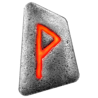 2023 Germania Runes - Wunjo 1 oz Silver Ennobled Cast Bar