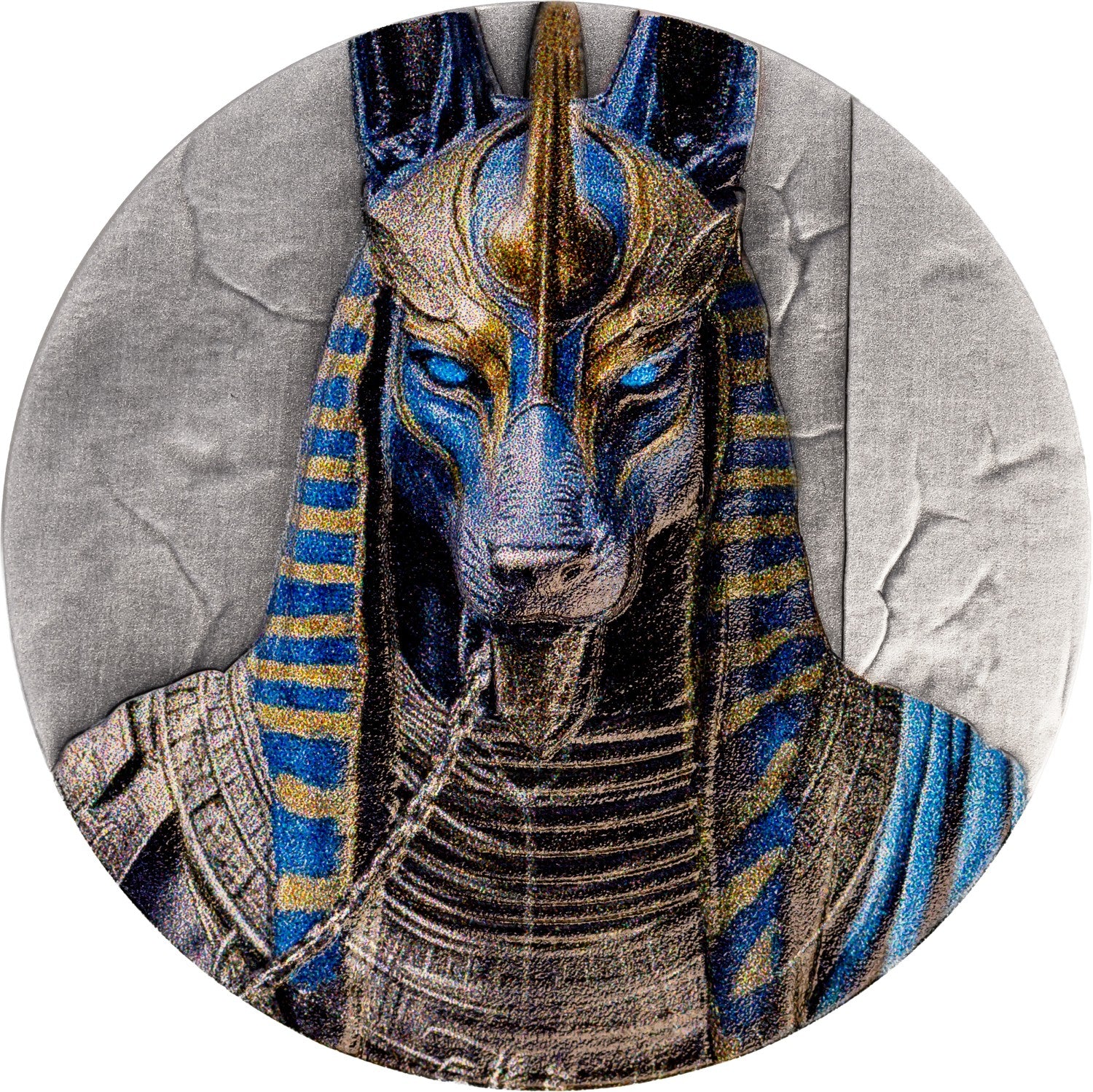 Liberia - Anubis UHR Antiqued - Egyptian Heritage series - 1 oz