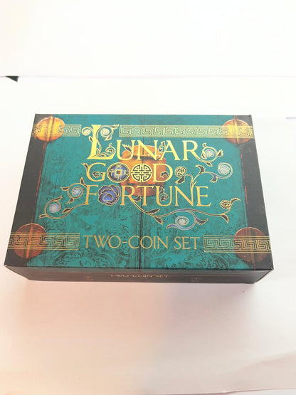 Tuvalu - Good Fortune - Lunar Dog 2 coin set - 2 oz