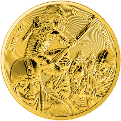 Kamerun - Sherwood - Robin Hood - Vollvergoldung - 1 oz