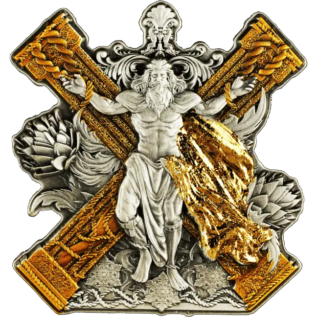 Cameroon - Saint Andrew 12 Apostle Series ANTIQUE - 2 oz