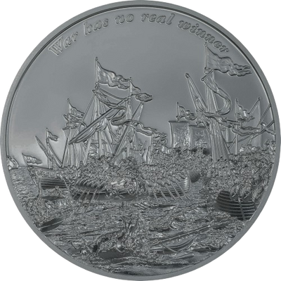 Gabon - Time Flies - War has no real winner BLACK PROOF
