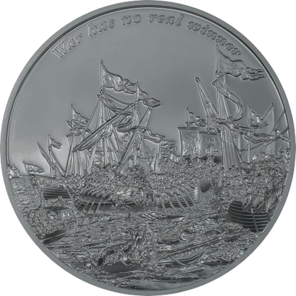Gabon - Time Flies - War has no real winner BLACK PROOF