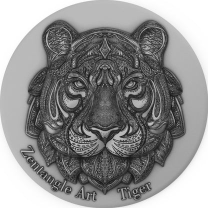 Niue - TIGER Zentangle Art 2 oz