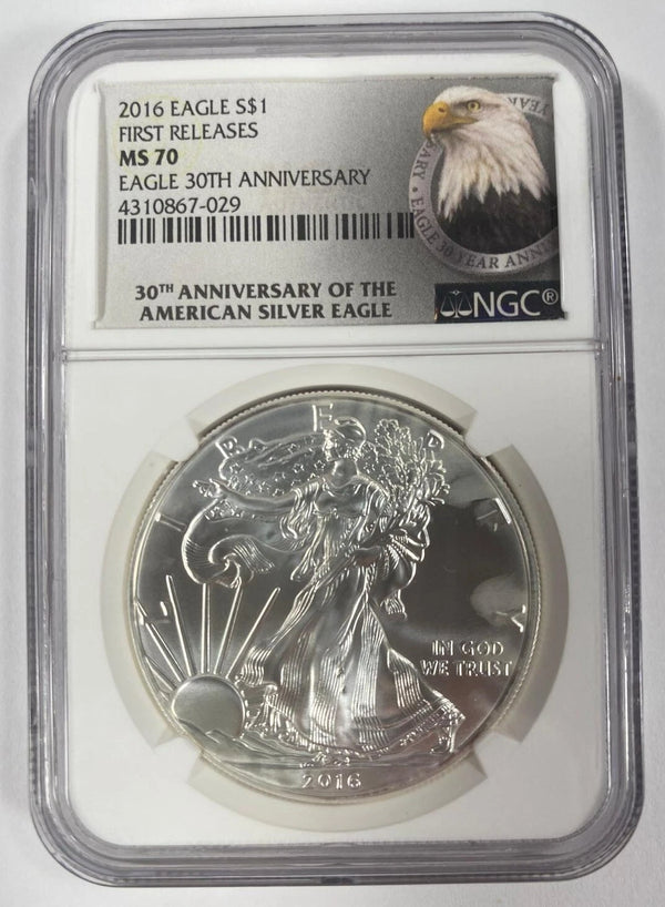 American - 2016 - Silver Eagle NGC MS 70 Early releases - 1 oz