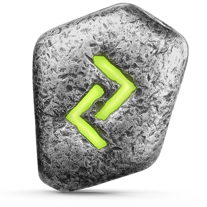 2023 Germania Runes - Jera 1 oz Silver Ennobled Cast Bar