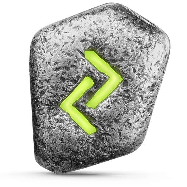 2023 Germania Runes - Jera 1 oz Silver Ennobled Cast Bar