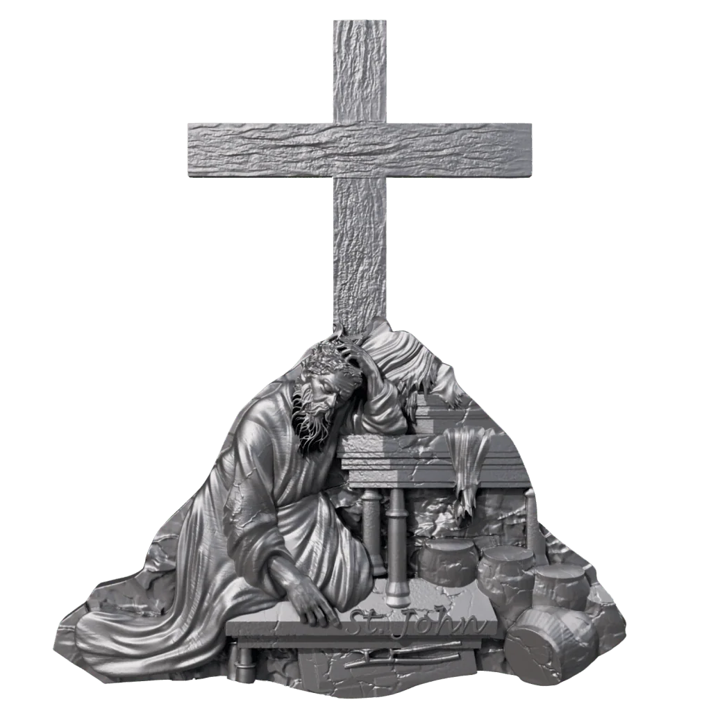 Cameroon - Saint John 12 Apostle Series ANTIQUED - 2 oz