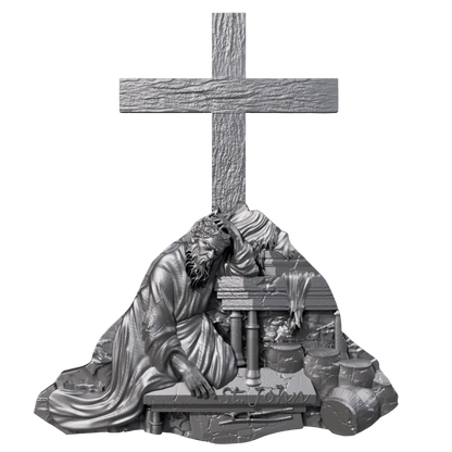 Cameroon - Saint John 12 Apostle Series ANTIQUED - 2 oz