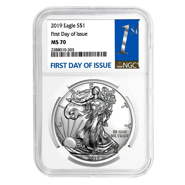 American - 2019 - Silver Eagle NGC MS 70 First day issue - 1 oz