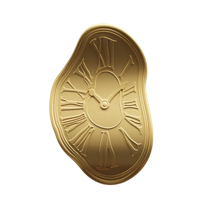 Niue - MELTING CLOCK Salvador Dali Gilded - 1,5 oz