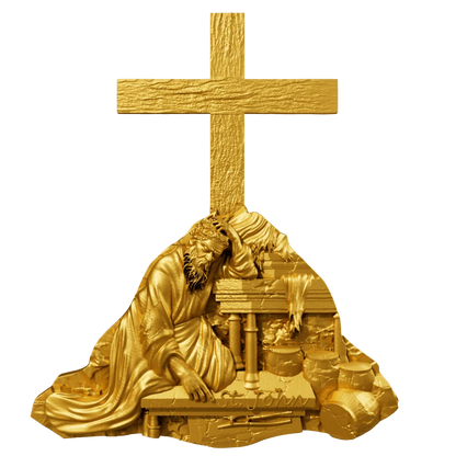 Cameroon - Saint John 12 Apostle Series GILDED - 2 oz